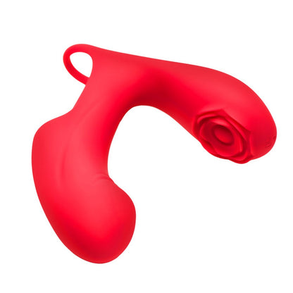 Bloomgasm Rose Touch Pulsing Silicone Finger Vibrator Red | Finger Vibrator | XR Brands | Bodyjoys