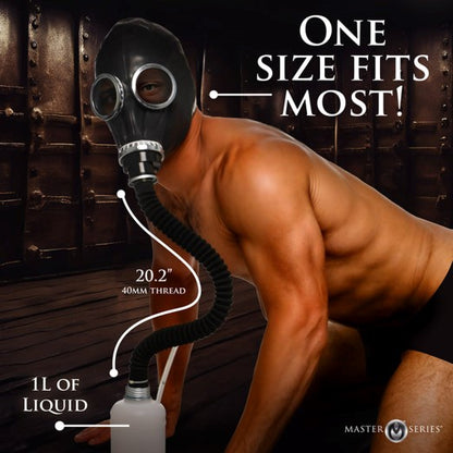 Master Series Dark Inhaler Gas Mask With Aroma Bottle | Bondage Hoods & Masks | Master Series | Bodyjoys