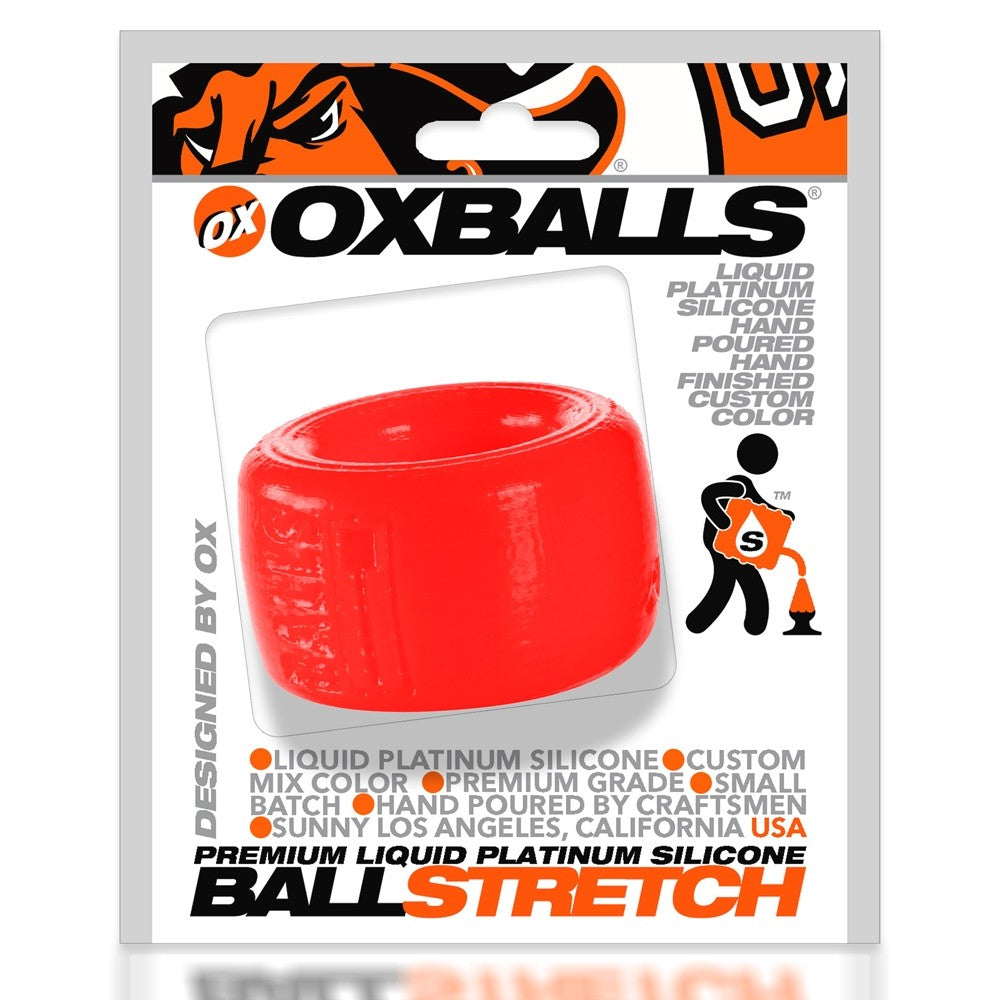 Oxballs Balls-T Platinum Silicone Ball Stretcher Red | Ball Stretcher | Oxballs | Bodyjoys