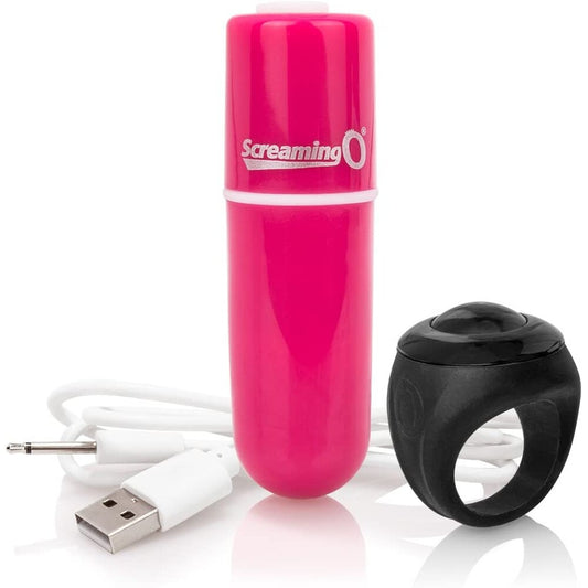 Screaming O Charged Vooom Rechargeable Remote Control Bullet Pink | Bullet Vibrator | Screaming O | Bodyjoys