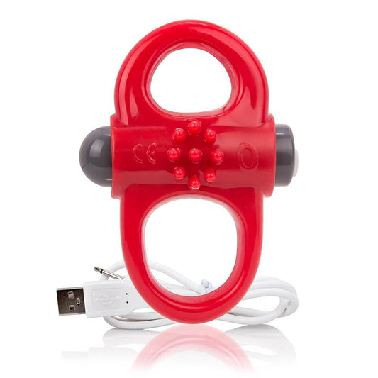 Screaming O Charged Yoga Rechargeable Reversible Cock Ring Red | Vibrating Cock Ring | Screaming O | Bodyjoys