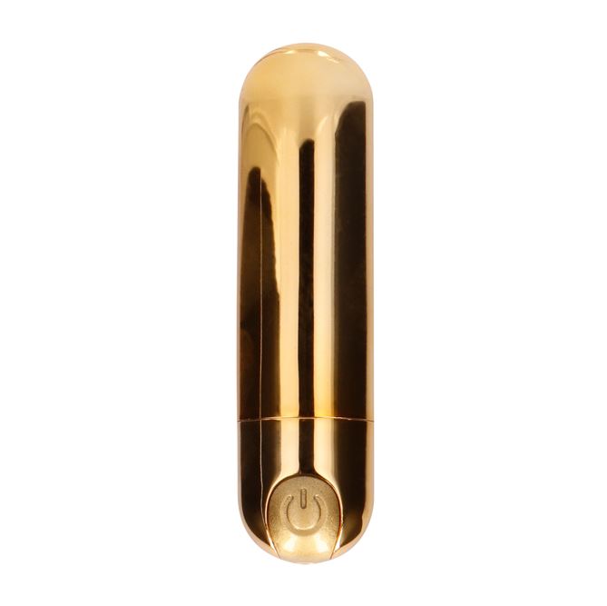 10-Speed Rechargeable Bullet Gold | Bullet Vibrator | Shots Toys | Bodyjoys