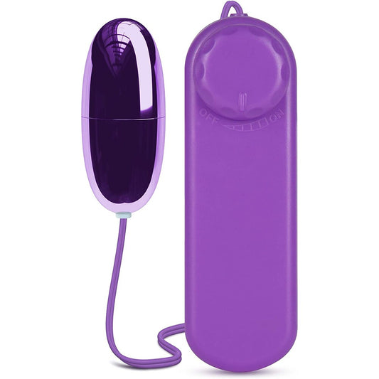 B Yours Power Bullet With Wired Remote Purple | Love Egg Vibrator | Blush Novelties | Bodyjoys