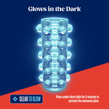 Rize Swich Self-Lubricating Glow-In-The-Dark Stroker Clear | Male Masturbator | Blush Novelties | Bodyjoys