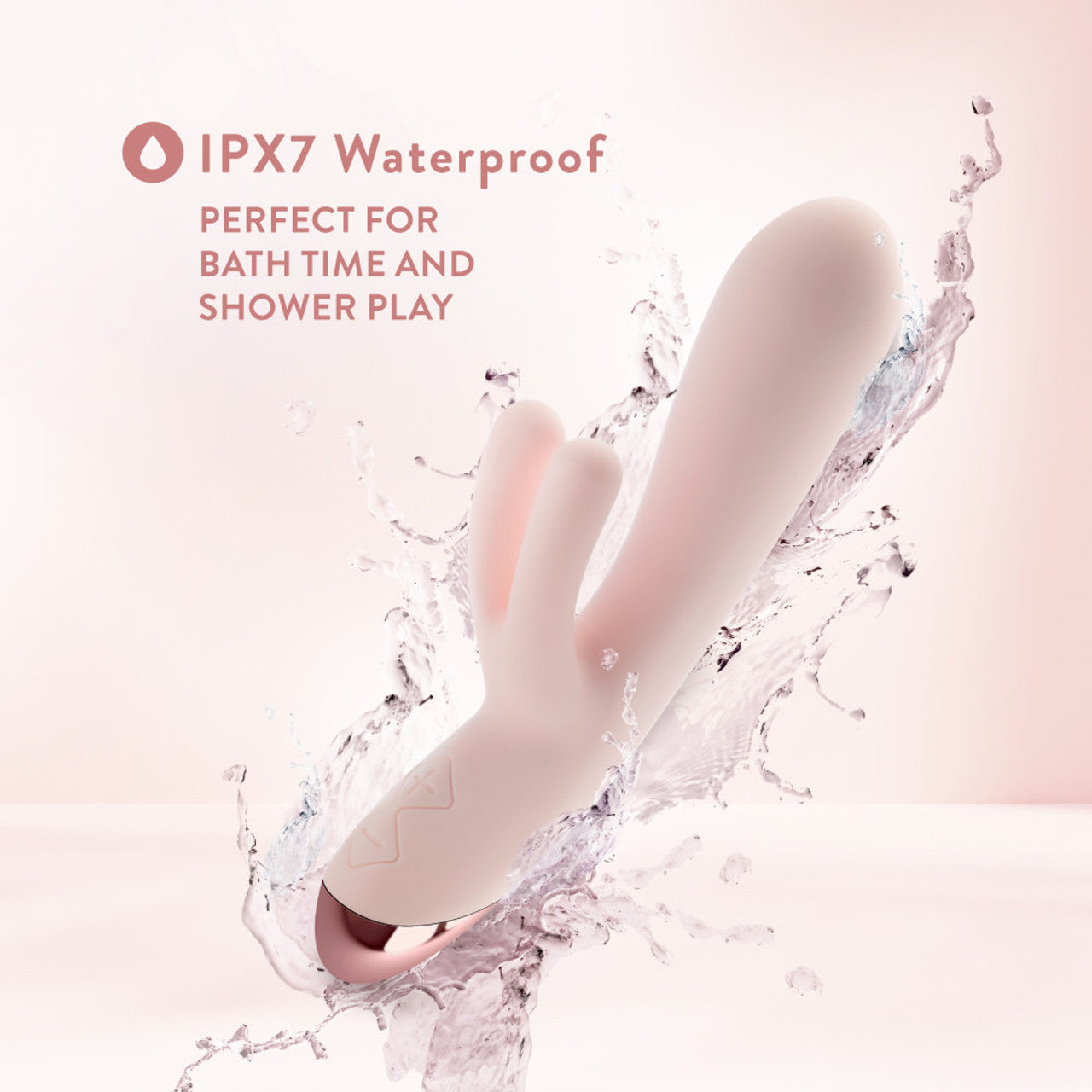 Blush Elora Triple Rabbit Vibrator Pink | Rabbit Vibrator | Blush Novelties | Bodyjoys