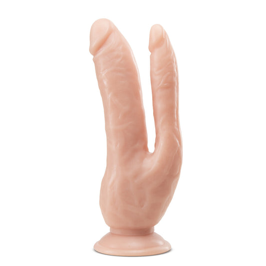 Dr. Skin 8 Inch Dual Penetrating Cock With Suction Cup | Dildo Vibrator | Blush Novelties | Bodyjoys