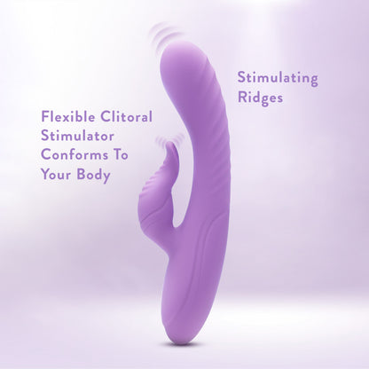 Blush Evelyn Powerful Dual Rabbit Stimulator Purple | Rabbit Vibrator | Blush Novelties | Bodyjoys