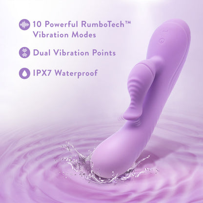 Blush Evelyn Powerful Dual Rabbit Stimulator Purple | Rabbit Vibrator | Blush Novelties | Bodyjoys