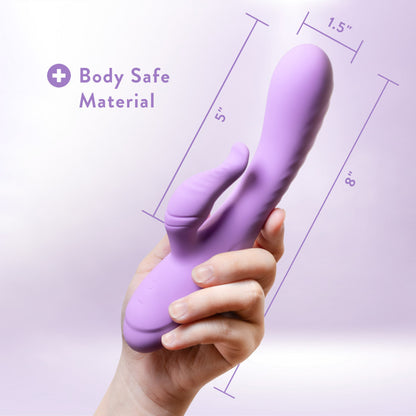 Blush Evelyn Powerful Dual Rabbit Stimulator Purple | Rabbit Vibrator | Blush Novelties | Bodyjoys