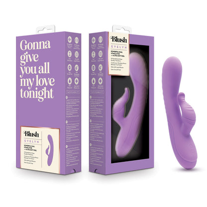 Blush Evelyn Powerful Dual Rabbit Stimulator Purple | Rabbit Vibrator | Blush Novelties | Bodyjoys