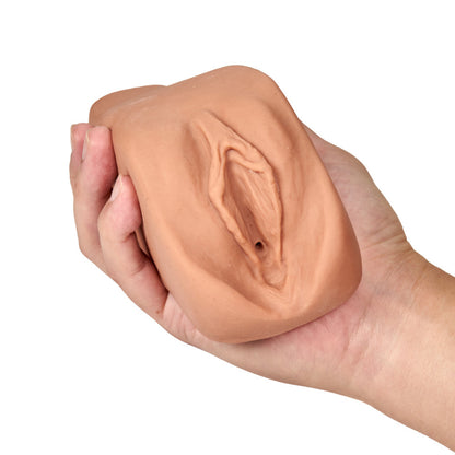 M Elite Renata Soft And Wet Self-Lubricating Masturbator Tan | Pocket Pussy | Blush Novelties | Bodyjoys