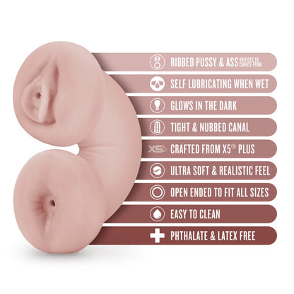 EnLust Tasha Self-Lubricating Glow-In-The-Dark Stroker Beige | Pocket Pussy | Blush Novelties | Bodyjoys