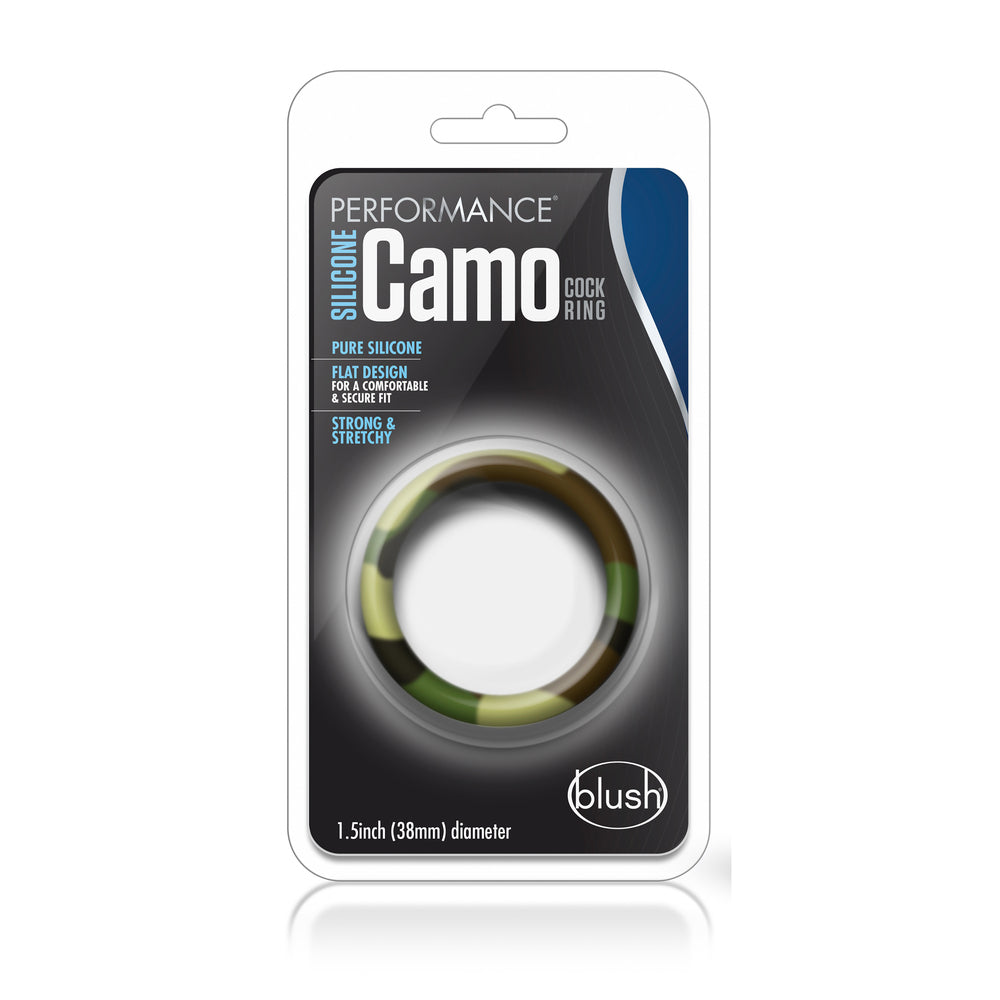 Performance Green Camo Cock Ring | Classic Cock Ring | Blush Novelties | Bodyjoys