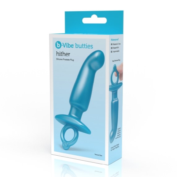 B-Vibe Hither Silicone Finger Prostate Plug | Classic Butt Plug | B-Vibe | Bodyjoys