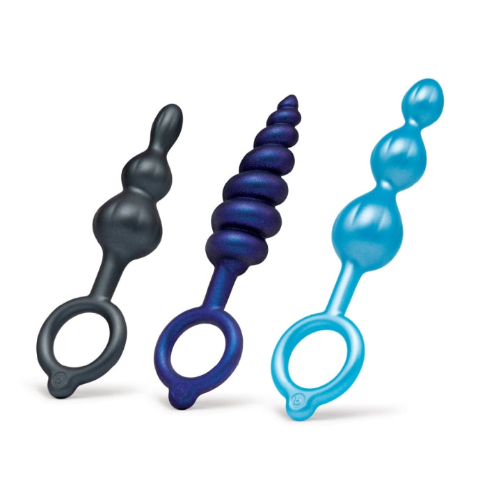 B-Vibe Butties Beaded Bundle Anal Plug Set 3 Pieces | Butt Plug Set | B-Vibe | Bodyjoys