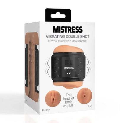 Mistress Vibrating Double Shot Pussy & Ass Mini Masturbator | Male Vibrator | Curve Toys | Bodyjoys