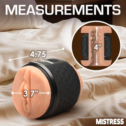 Mistress Vibrating Double Shot Pussy & Ass Mini Masturbator | Male Vibrator | Curve Toys | Bodyjoys