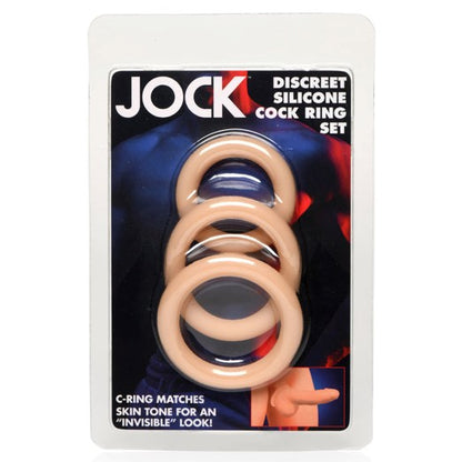 Jock Discreet Silicone Cock Ring Set 3 Pieces | Cock Ring Set | Curve Toys | Bodyjoys