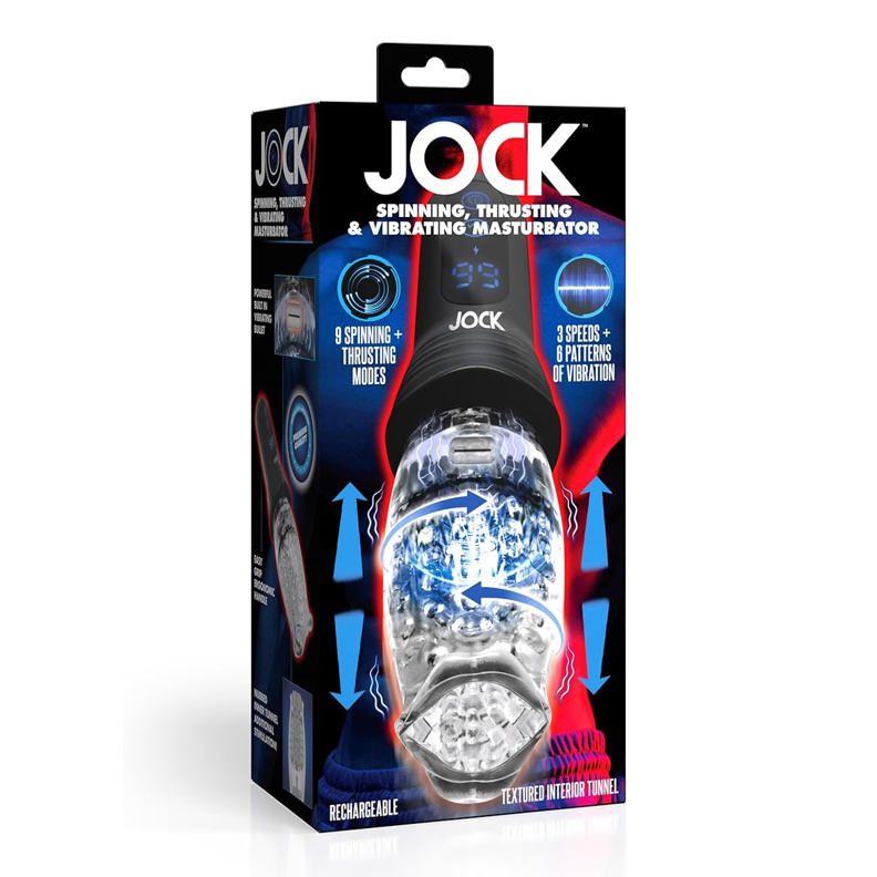 Jock Spinning, Thursting And Vibrating Male Masturbator | Male Vibrator | Curve Toys | Bodyjoys