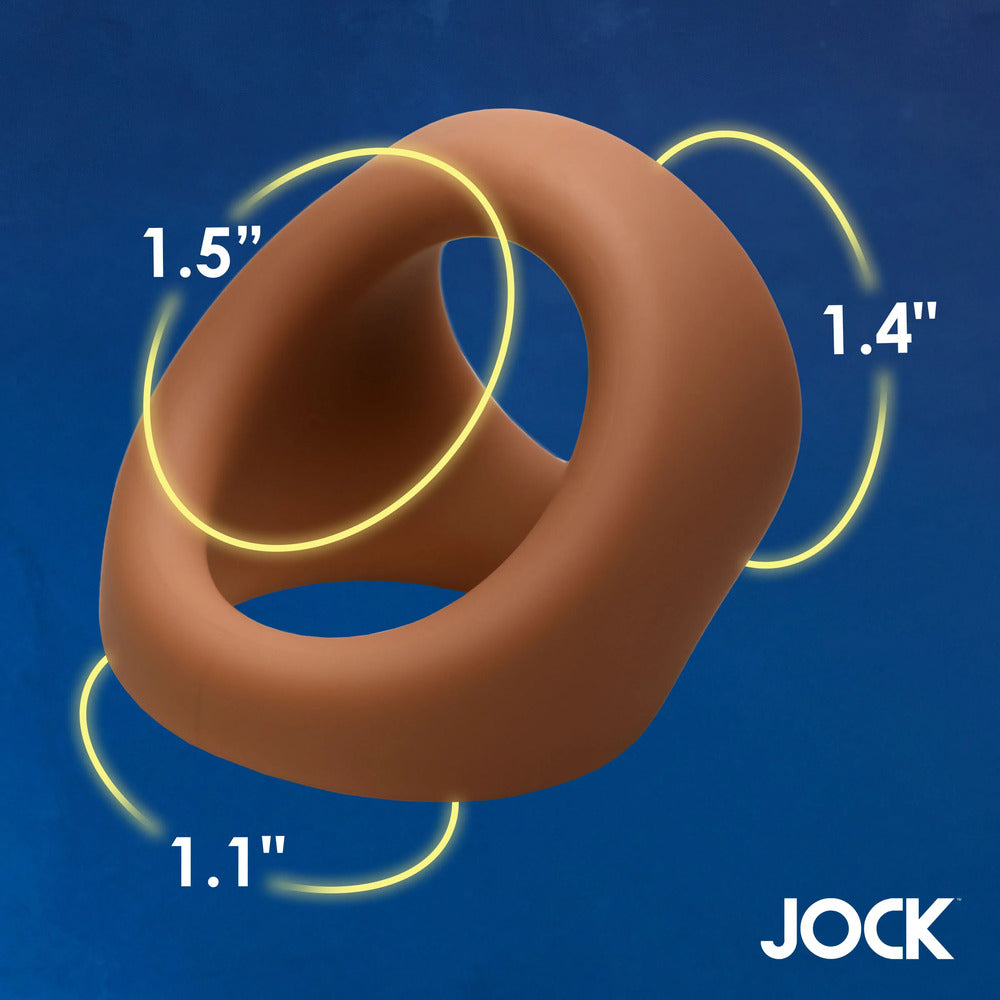 Jock Silicone Cock And Ball Ring Medium | Ball Stretcher | Curve Toys | Bodyjoys