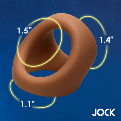 Jock Silicone Cock And Ball Ring Medium | Ball Stretcher | Curve Toys | Bodyjoys