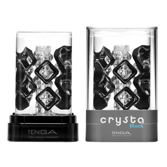 Tenga Crysta Block Reusable Masturbator | Male Masturbator | Tenga | Bodyjoys