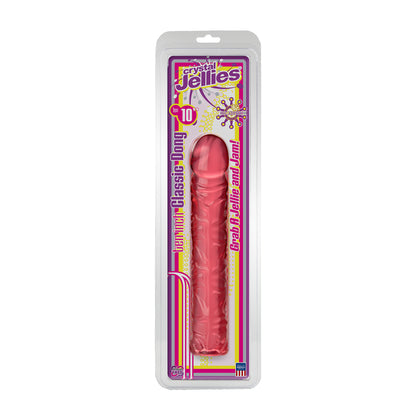 Crystal Jellies 10 Inch Classic Dong Pink | Large Dildo | Doc Johnson | Bodyjoys