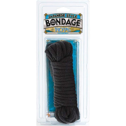 Japanese Style Bondage Rope In Black 10m | Bondage Rope & Tape | Doc Johnson | Bodyjoys