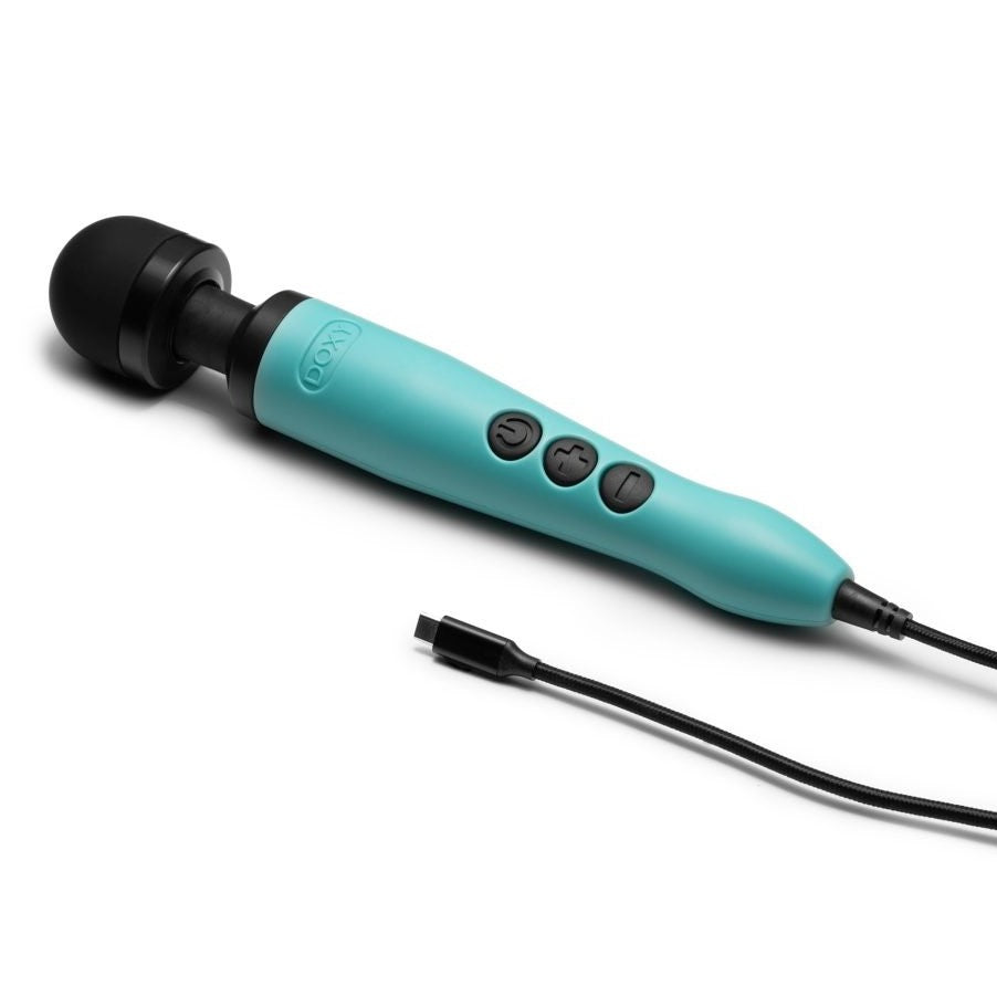 Doxy 3 USB-C Powered Wand Massager Turquoise | Massage Wand Vibrator | Doxy | Bodyjoys