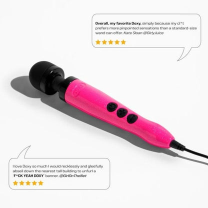 Doxy Die Cast 3 Wand Massager Hot Pink | Massage Wand Vibrator | Doxy | Bodyjoys