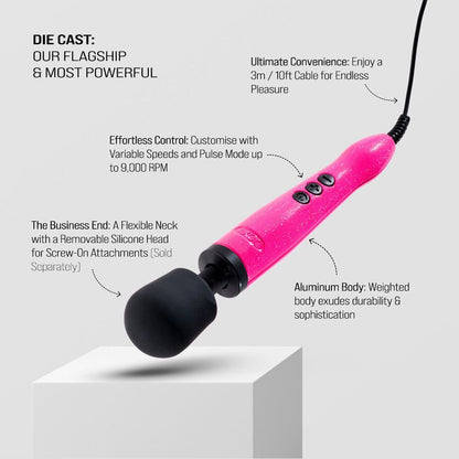 Doxy Die Cast Wand Massager Hot Pink | Massage Wand Vibrator | Doxy | Bodyjoys