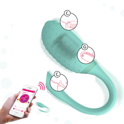 Magic Motion Fugu Green Clitoral Vibe Remote Control | Love Egg Vibrator | Magic Motion | Bodyjoys