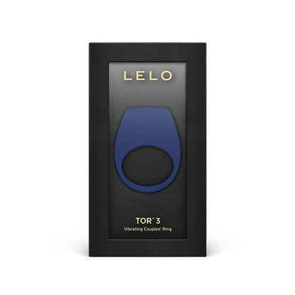 Lelo Tor 3 Vibrating Couples’ Ring Base Blue | Vibrating Cock Ring | Lelo | Bodyjoys