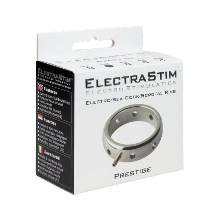 ElectraStim Prestige Metal Electro-Sex Cock Scrotal Ring 34mm | Metal Cock Ring | ElectraStim | Bodyjoys