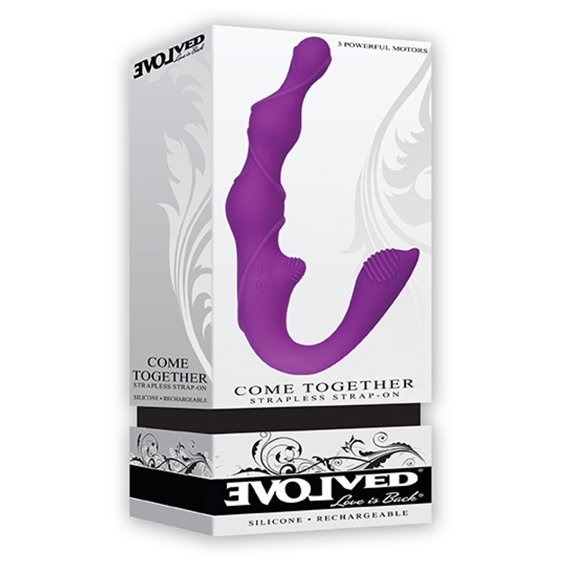 Evolved Come Together Strapless Strap-On Purple | Strapless Strap-On | Evolved Novelties | Bodyjoys