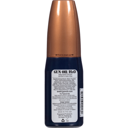 Gun Oil H2O Water-Based Lubricant 120ml | Water-Based Lube | Empowered Products | Bodyjoys