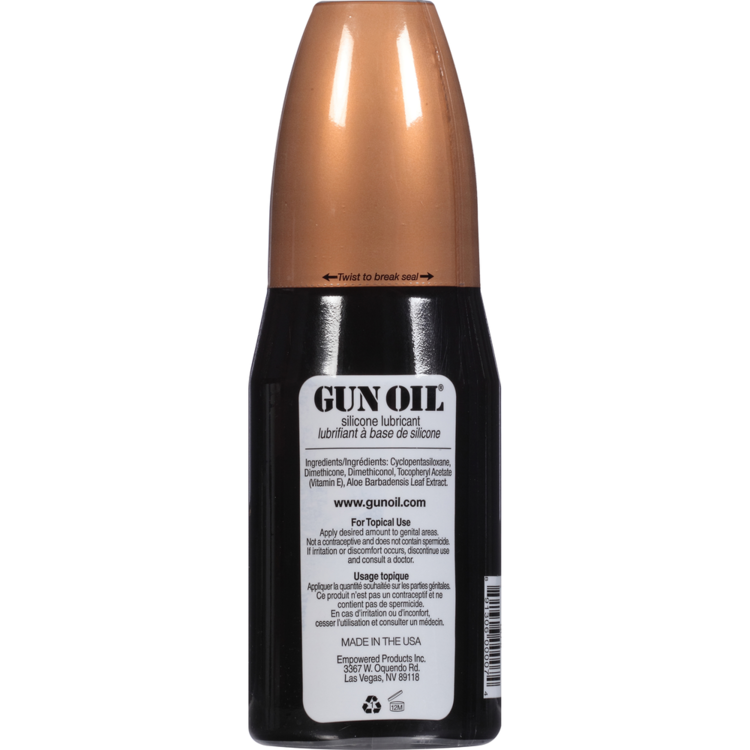 Gun Oil Silicone Lubricant 240ml | Silicone-Based Lube | Empowered Products | Bodyjoys