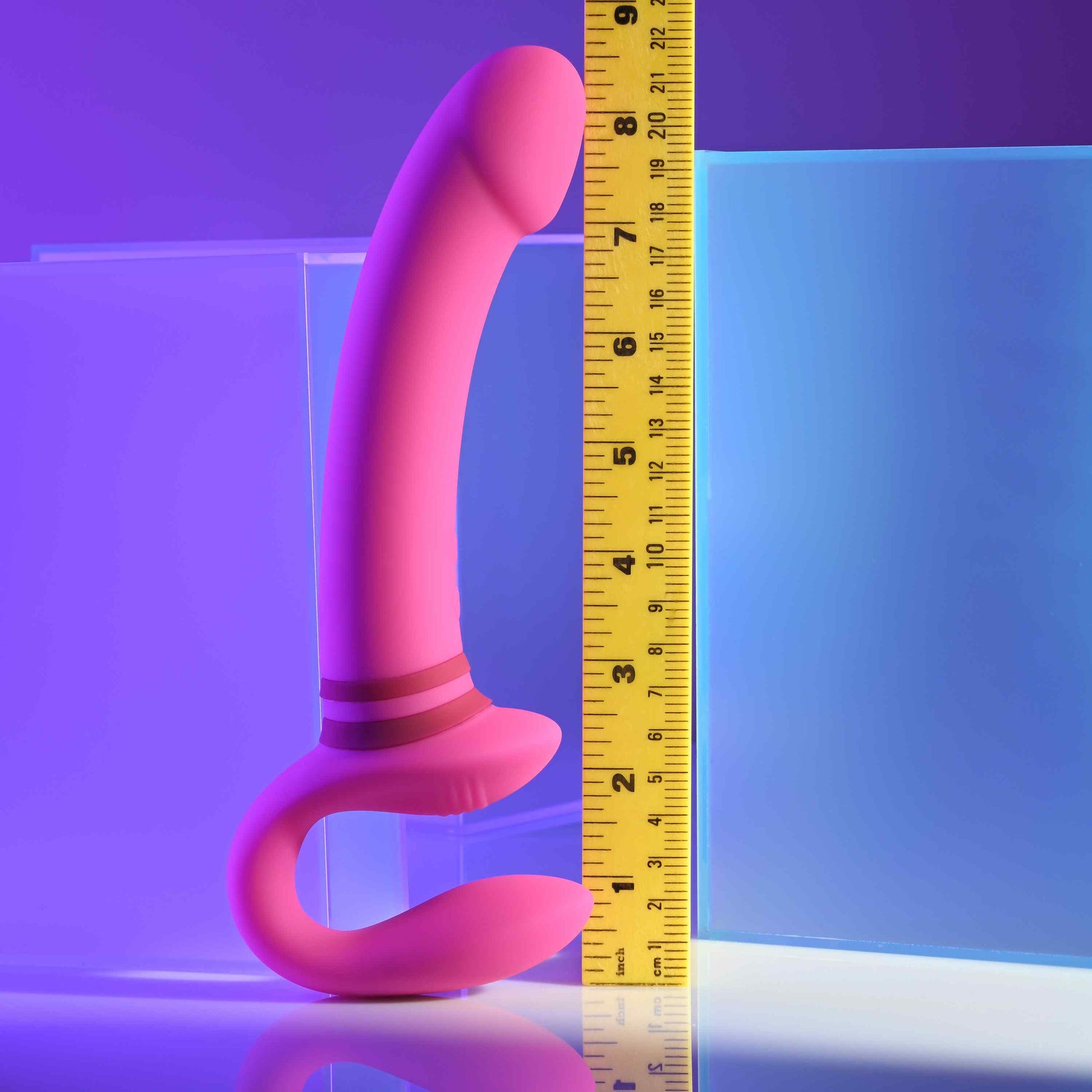 Gender X Sharing Is Caring Strapless Strap-on Vibrator Pink | Strapless Strap-On | Evolved Novelties | Bodyjoys