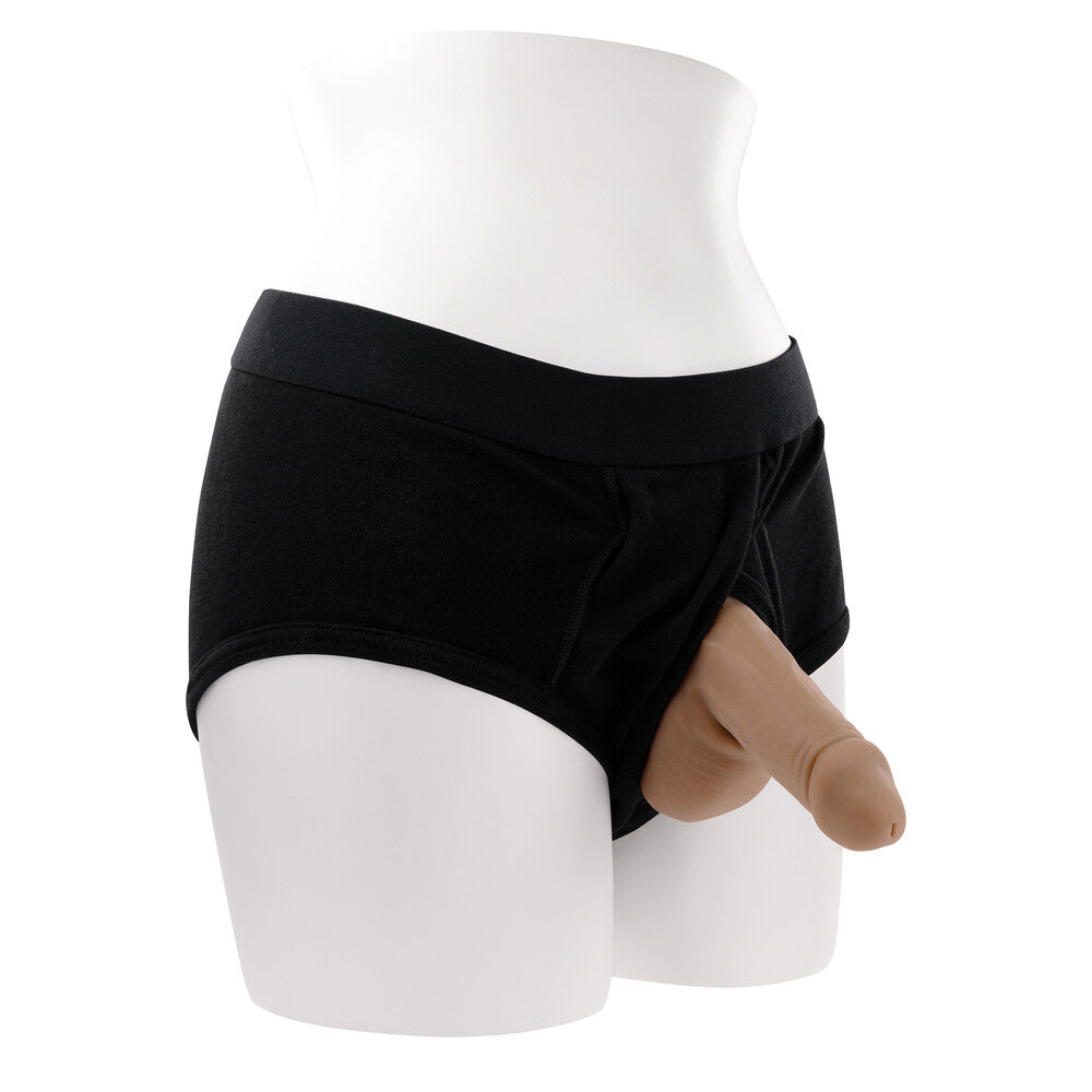 Gender X Stand To Pee Silicone Packer Medium Flesh | Packers & Packing Underwear | Evolved Novelties | Bodyjoys