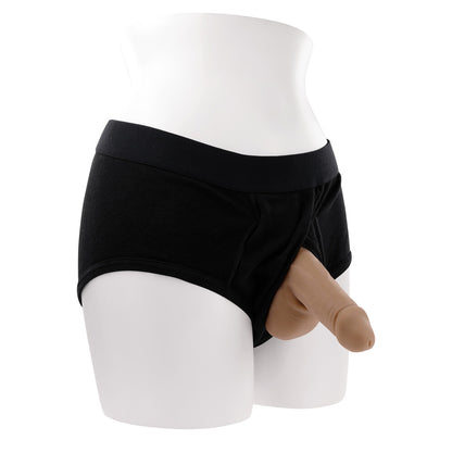 Gender X Stand To Pee Silicone Packer Medium Flesh | Packers & Packing Underwear | Evolved Novelties | Bodyjoys