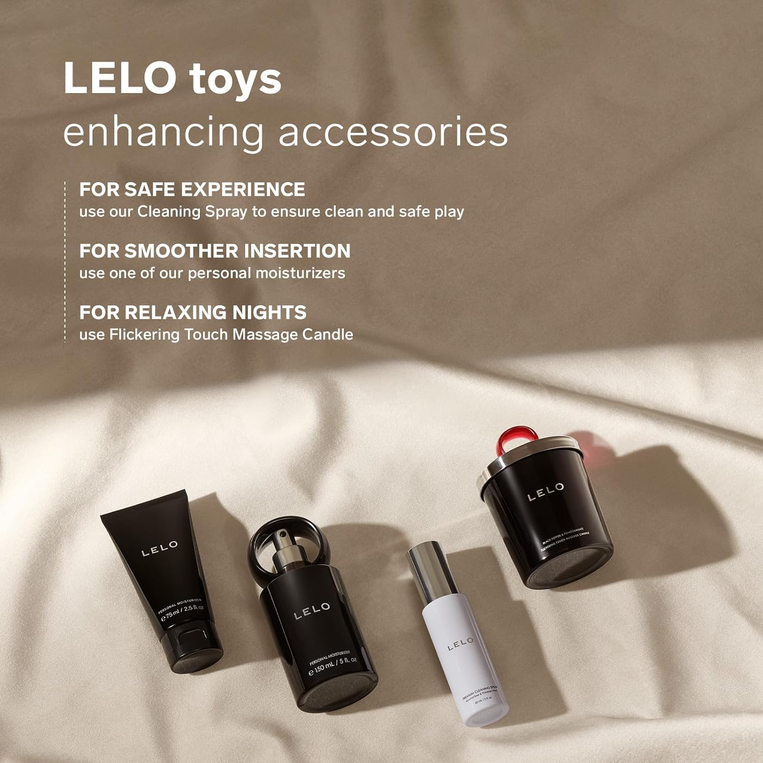 Lelo Black Pepper And Pomegranate Flickering Touch Massage Candle | Massage Candle | Lelo | Bodyjoys