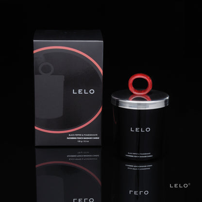 Lelo Black Pepper And Pomegranate Flickering Touch Massage Candle | Massage Candle | Lelo | Bodyjoys