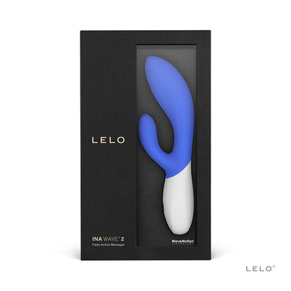 Lelo Ina Wave 2 Luxury Vibrator Blue | Rabbit Vibrator | Lelo | Bodyjoys