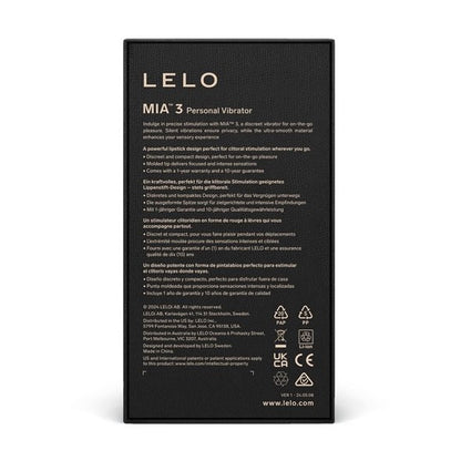 Lelo Mia 3 Luxury Rechargeable Lipstick Vibrator Deep Rose | Bullet Vibrator | Lelo | Bodyjoys