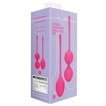 Thumping Kegel Ball Set 2 Pieces Pink | Kegel Exercisers | Shots Toys | Bodyjoys