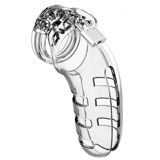 Man Cage 06 Male 5.5 Inch Clear Chastity Cage | Chastity Cage | Shots Toys | Bodyjoys