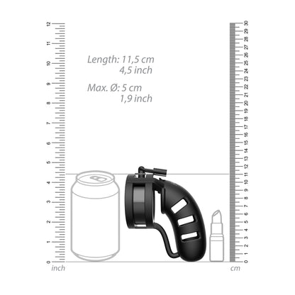 Man Cage 19 Male 4.5 Inch Chastity Cage With Ball Splitter | Chastity Cage | Shots Toys | Bodyjoys