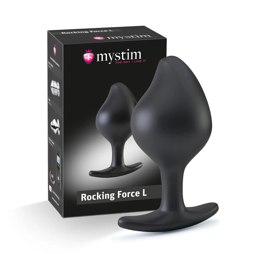 Mystim Rocking Force E-Stim Butt Plug Large | Electrosex Toy | Mystim | Bodyjoys