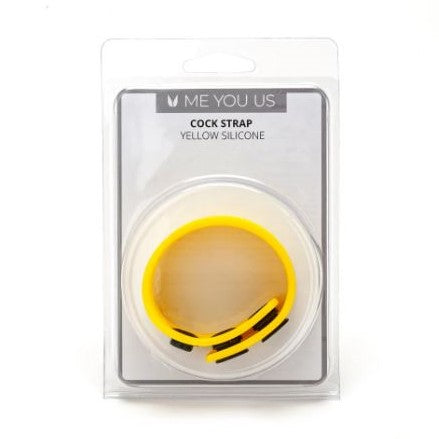 Me You Us Adjustable Silicone Cock Strap Yellow | Cock Strap | Me You Us | Bodyjoys