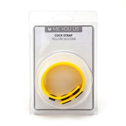 Me You Us Adjustable Silicone Cock Strap Yellow | Cock Strap | Me You Us | Bodyjoys